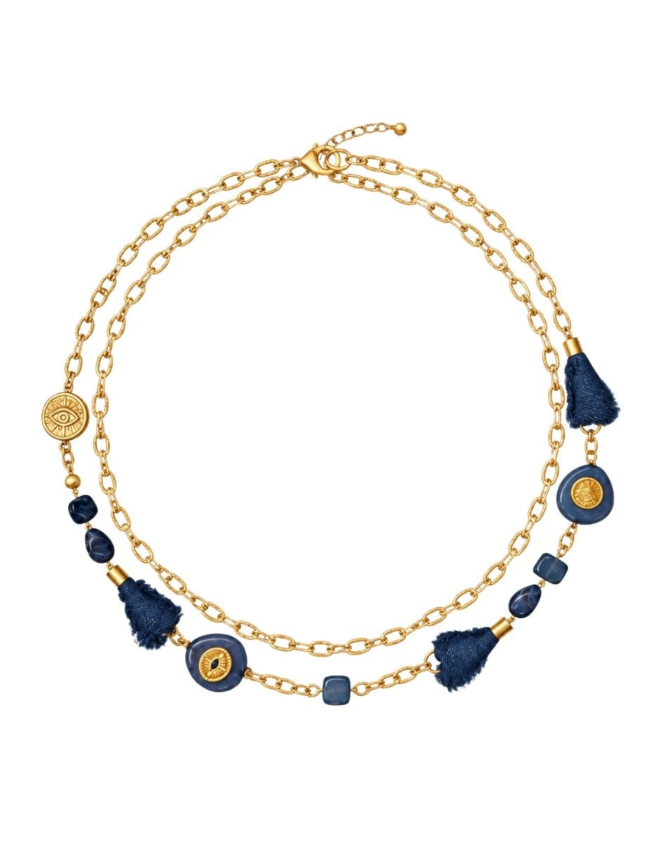 Collar indigo de acero inoxidable Collar indigo de acero inoxidable
