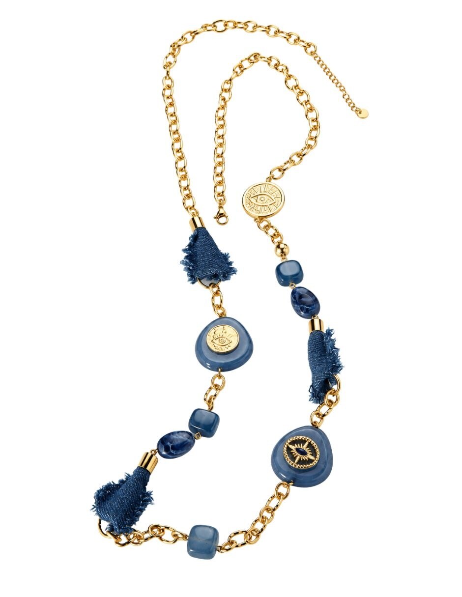 Collar indigo de acero inoxidable 2