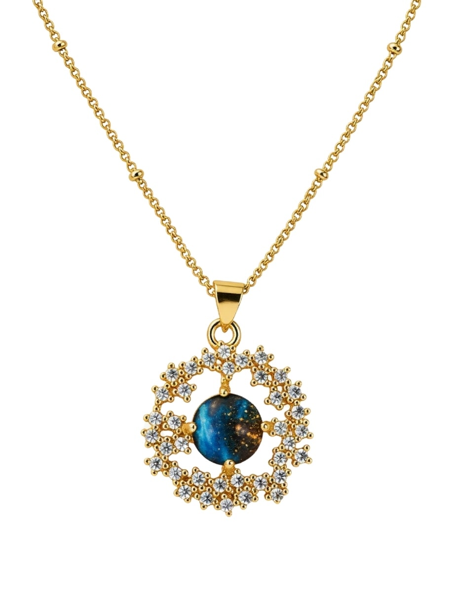 Collar con dije No aplica de (si aplica) Nebula de Baño oro Sin kilataje