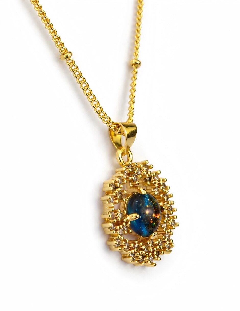 Collar con dije No aplica de (si aplica) Nebula de Baño oro Sin kilataje 3