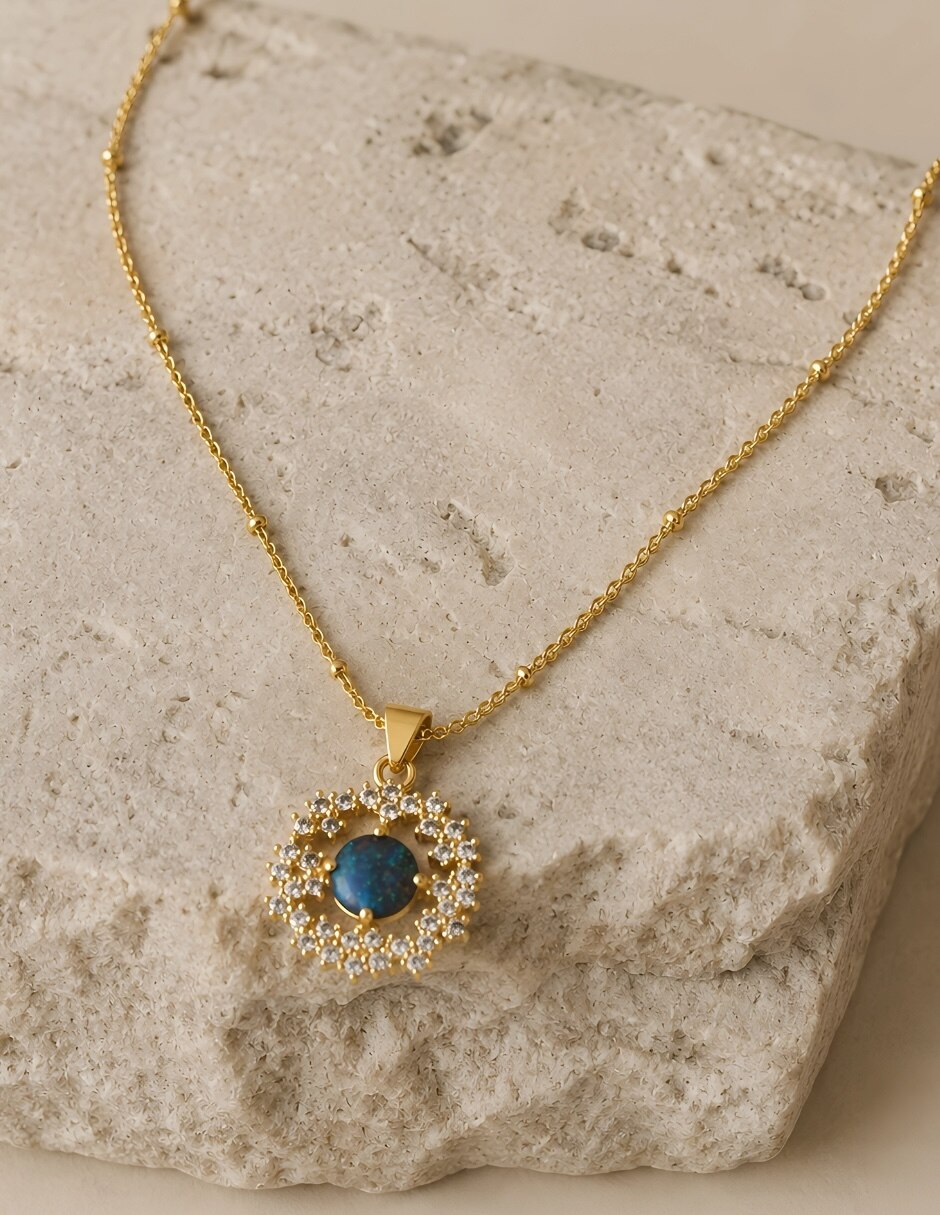 Collar con dije No aplica de (si aplica) Nebula de Baño oro Sin kilataje 6