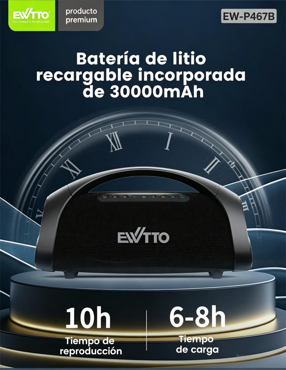 Bocina portátil bluetooth 2
