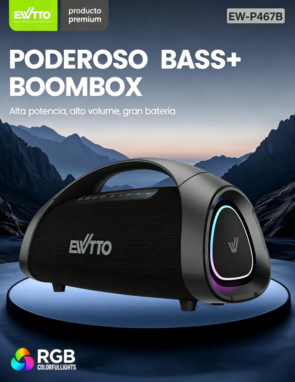 Bocina portátil bluetooth 5
