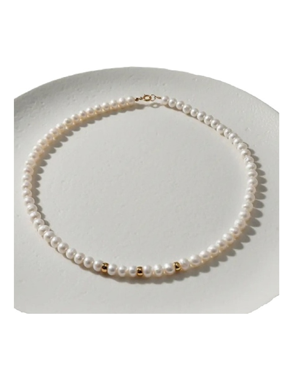 Collar méxico clásico de oro amarillo 14 k 5