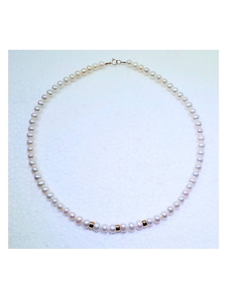 Collar méxico clásico de oro amarillo 14 k 6