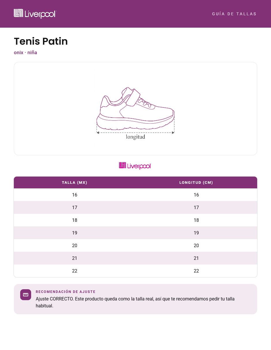 Tenis para niña onix 6