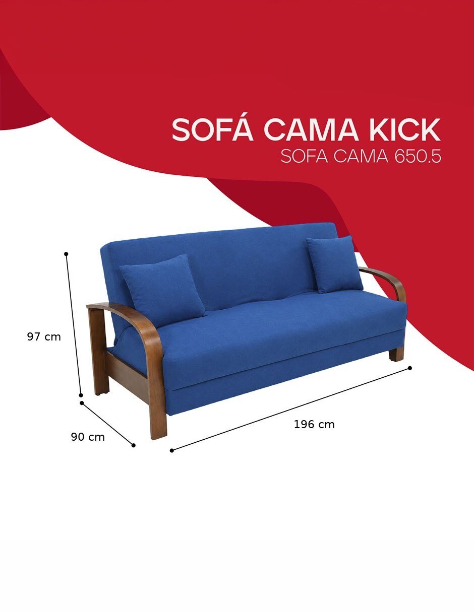 Sofá cama armable de madera 8