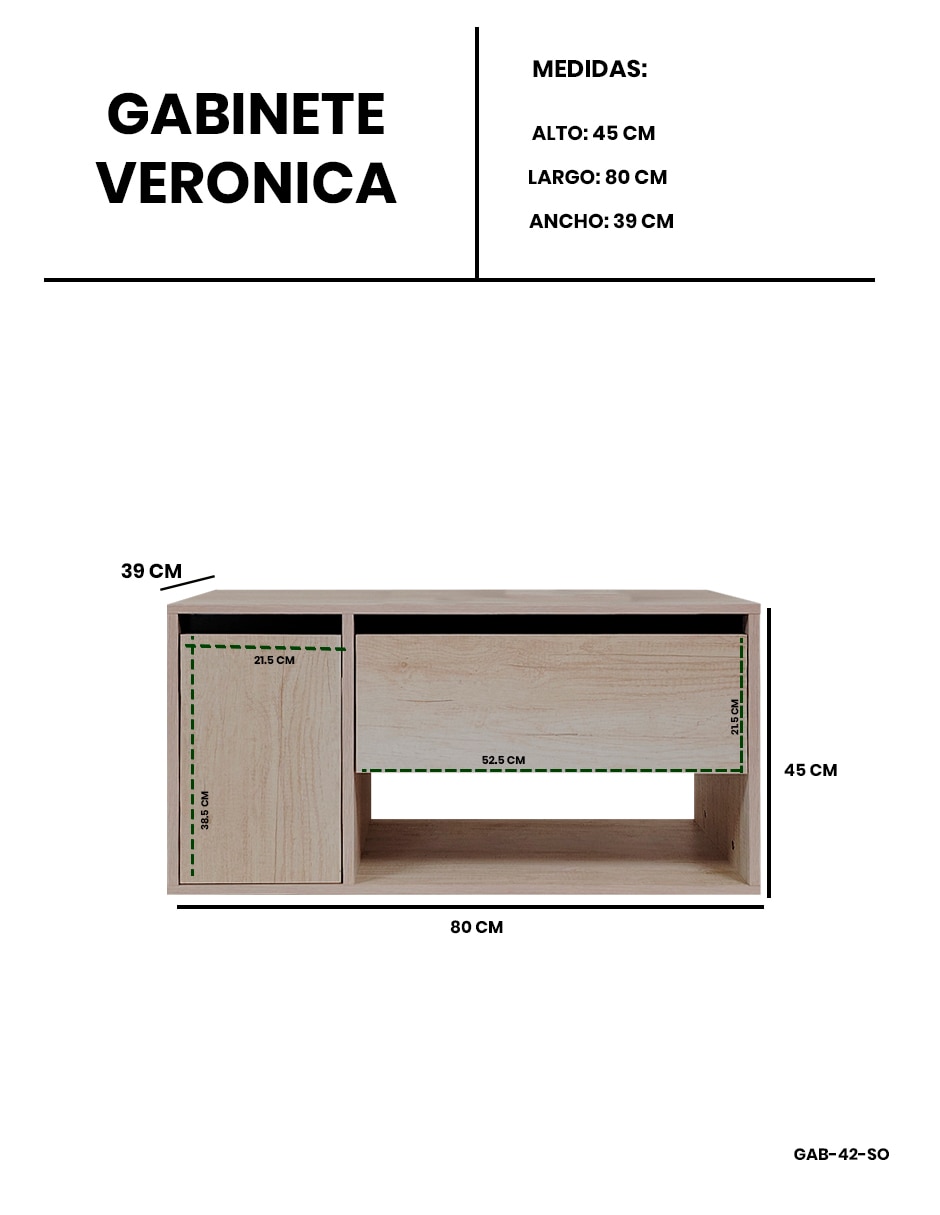 Gabinete armable de mdf y melamina 7