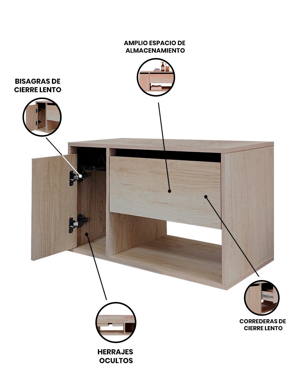 Gabinete armable de mdf y melamina 2