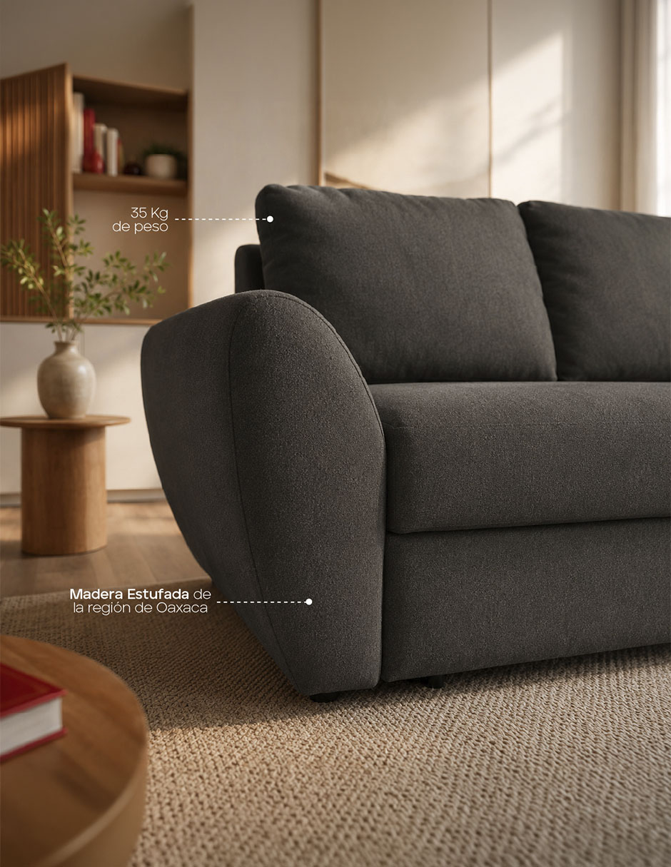 Sofá cama armable de madera 4