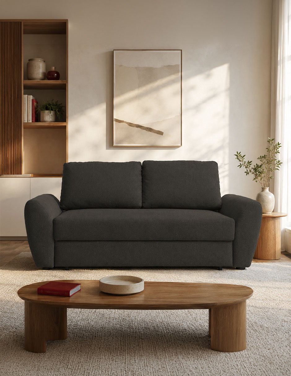 Sofá cama armable de madera 2