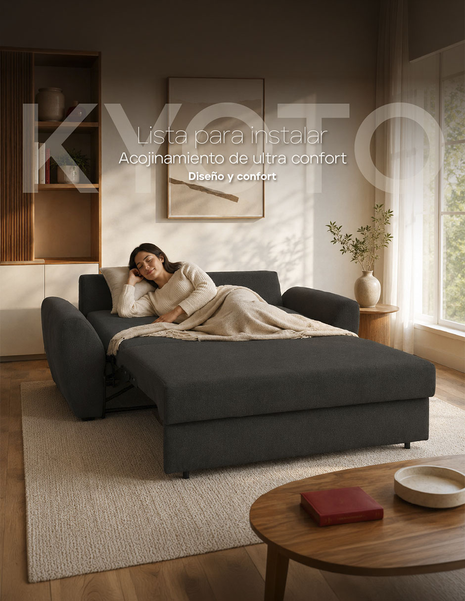 Sofá cama armable de madera 3