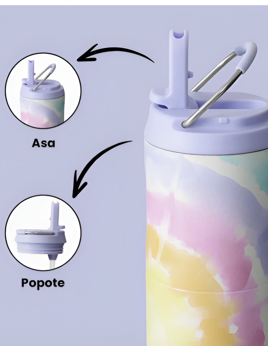 Termo para botella de acero inoxidable con tapa rosca