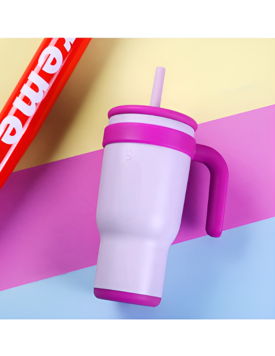 Vaso térmico de acero inoxidable con tapa a presión