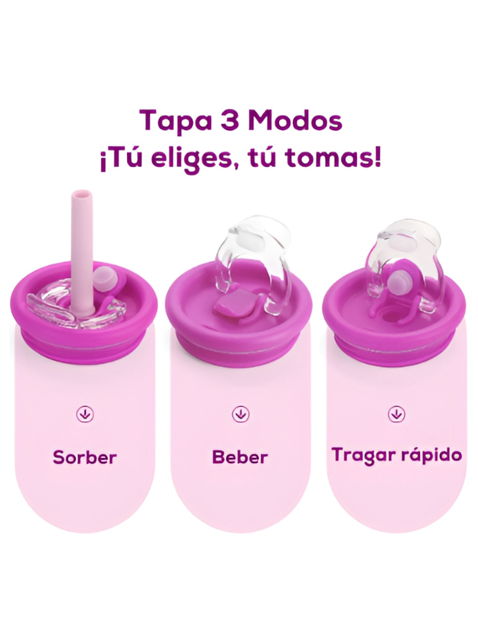 Vaso térmico de acero inoxidable con tapa a presión 3
