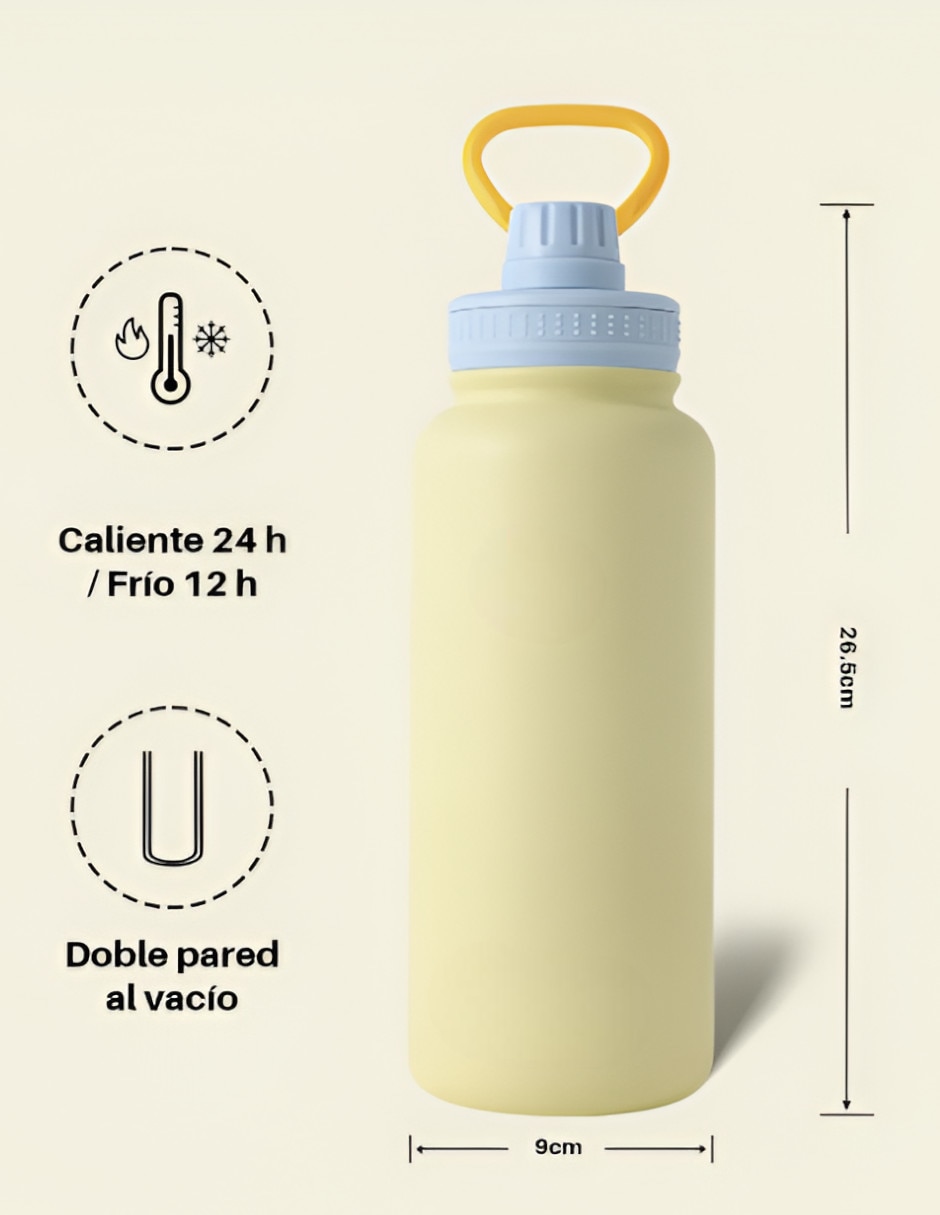 Termo para botella de acero inoxidable con tapa rosca 3