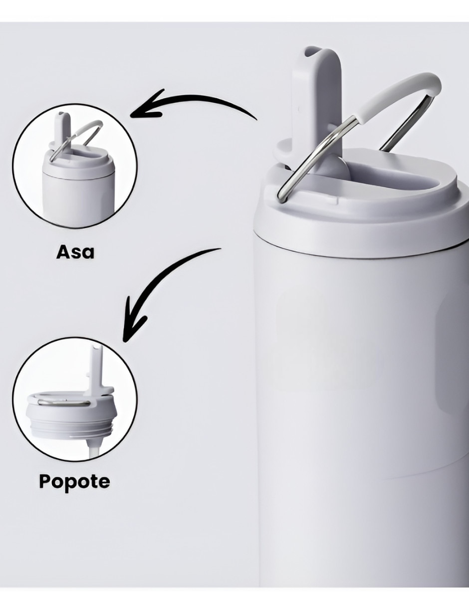 Termo para botella de acero inoxidable con tapa rosca