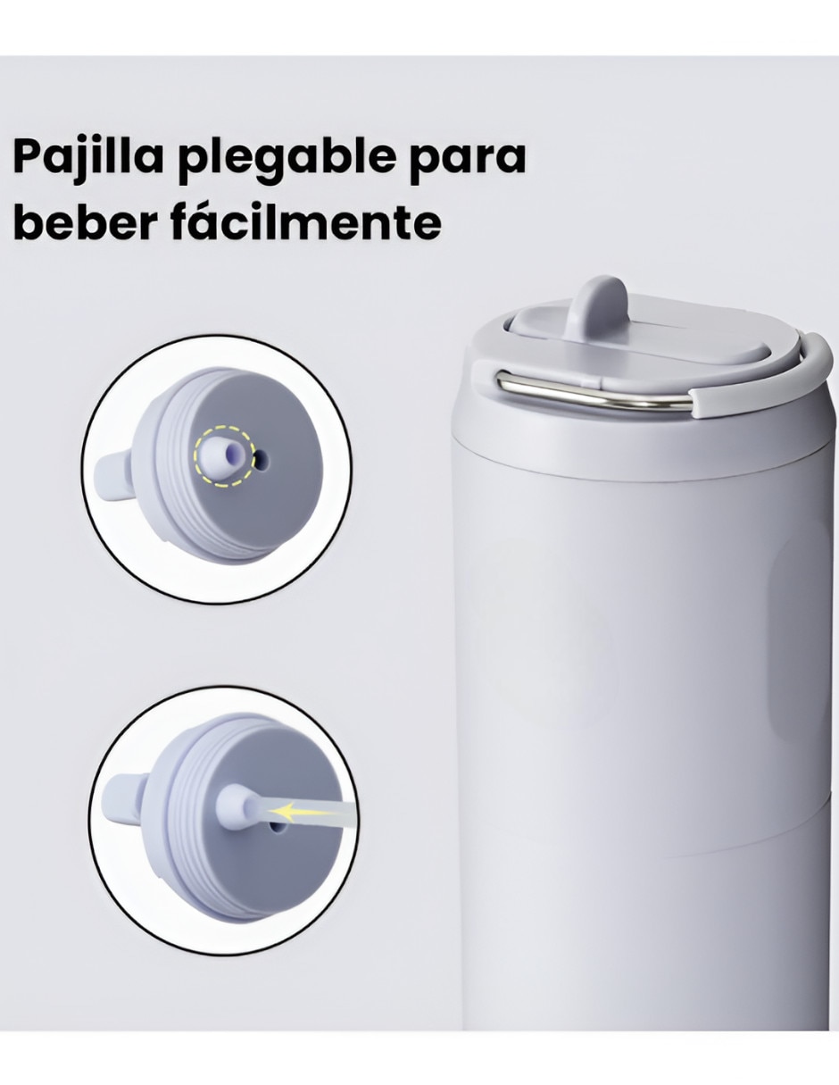 Termo para botella de acero inoxidable con tapa rosca
