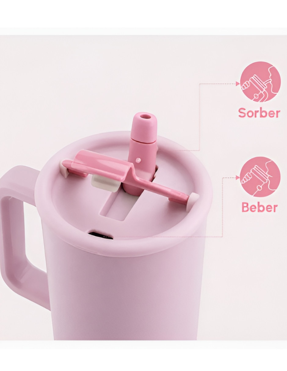 Vaso térmico de acero inoxidable con tapa rosca 3