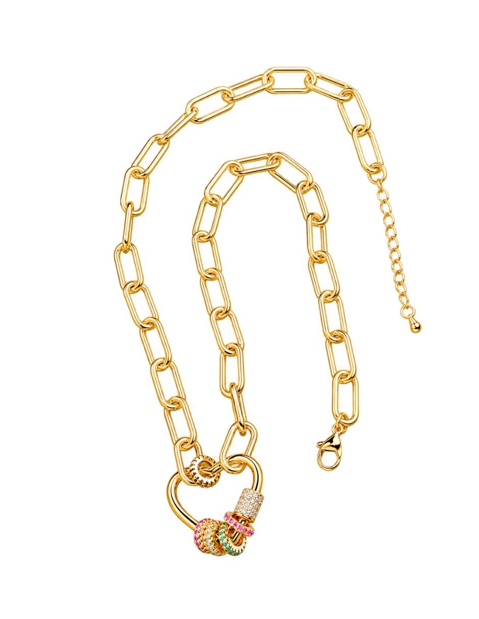 Collar con dije lúmina de acero inoxidable 4