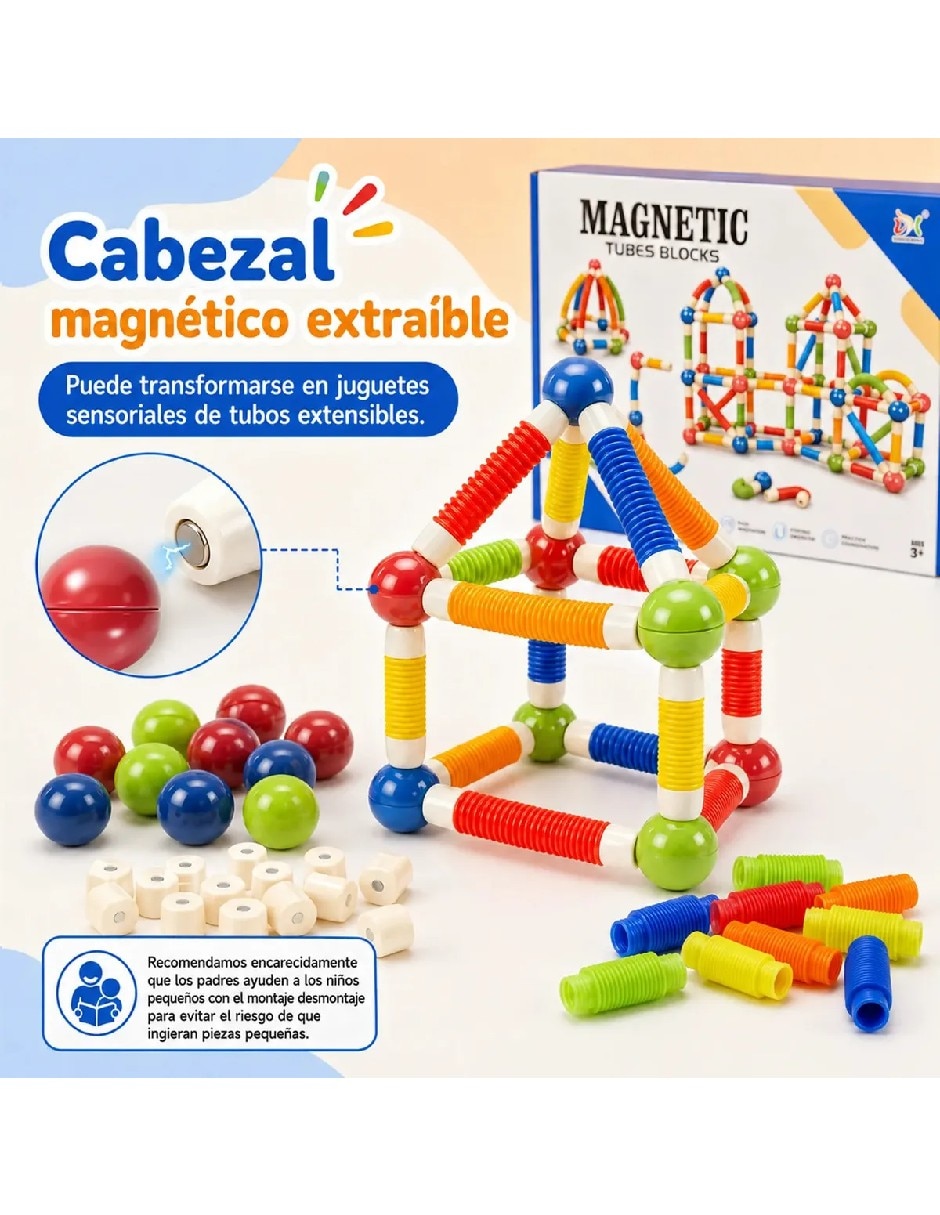 Set construcción set de construcción de tubos magnéticos 14997gu