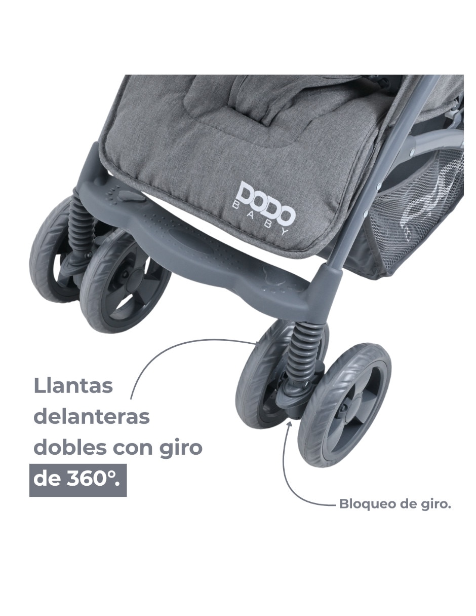 Carriola con portabebé plegable 6