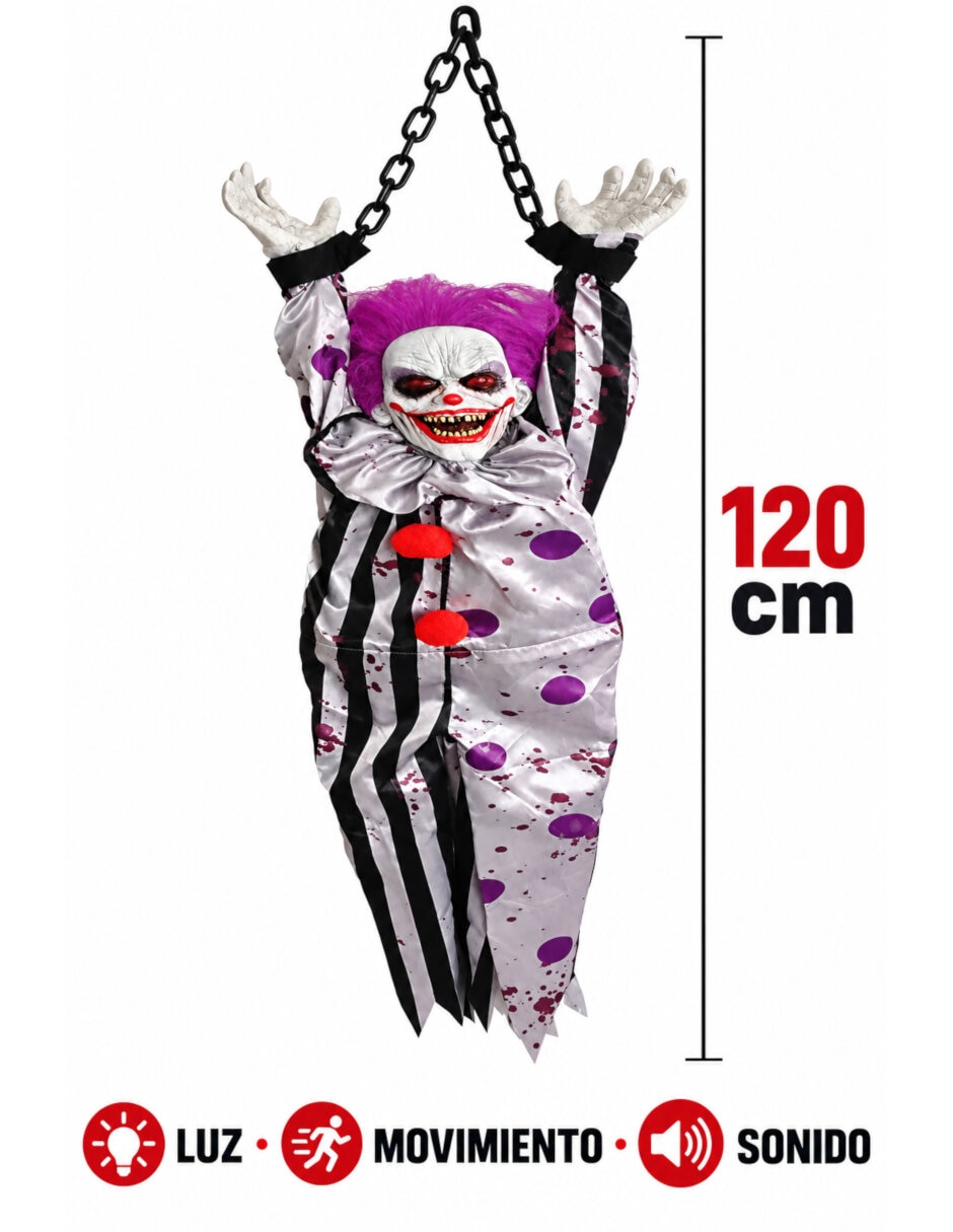 Figura decorativa de payaso halloween animatronic 3
