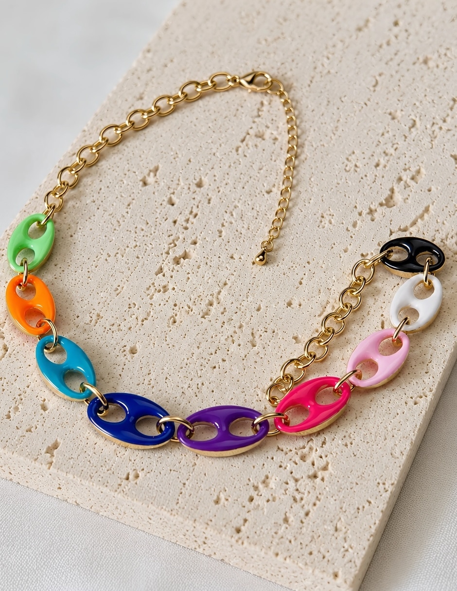 Collar chromia de acero inoxidable 6