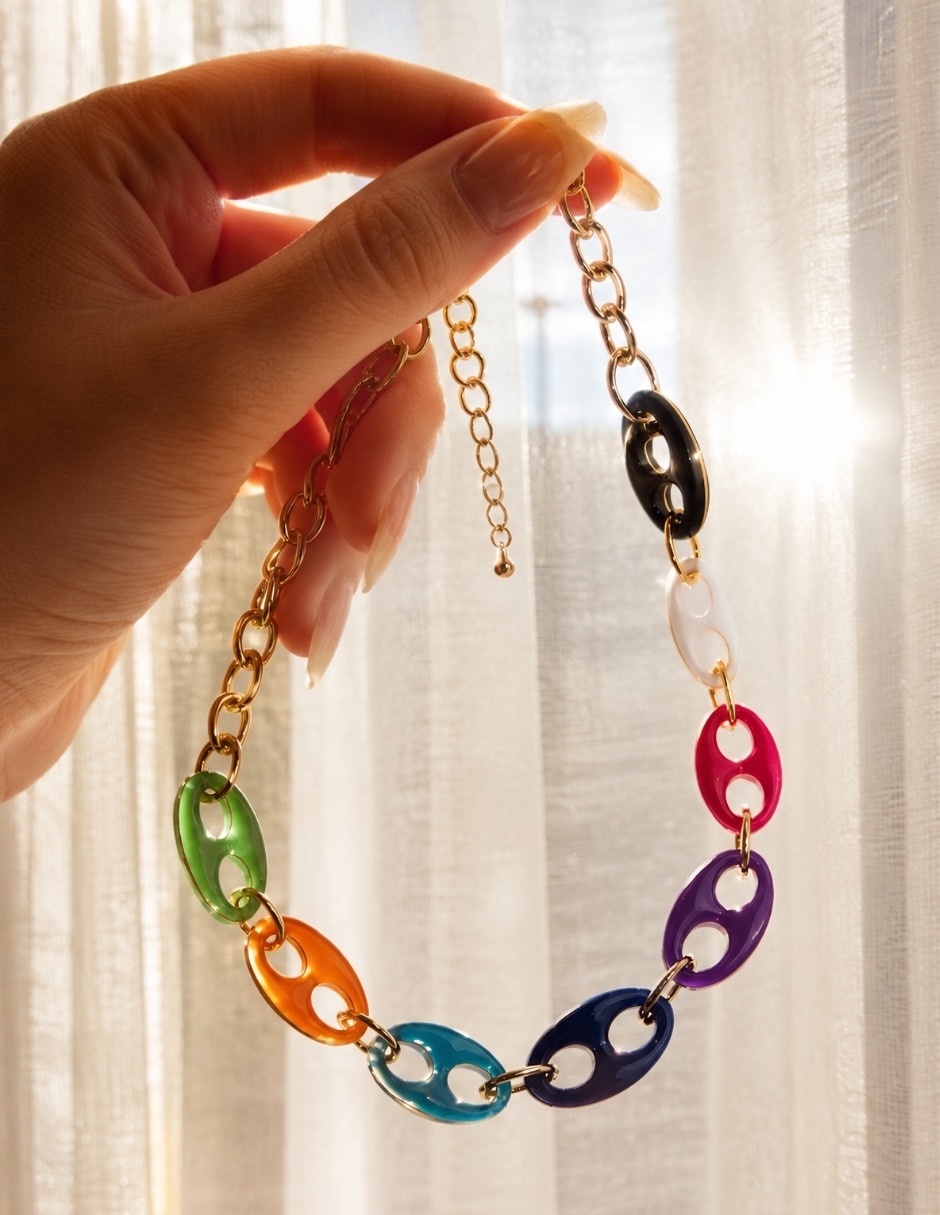 Collar chromia de acero inoxidable 7