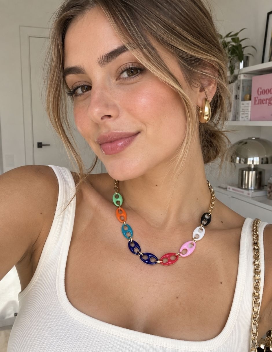 Collar chromia de acero inoxidable 8