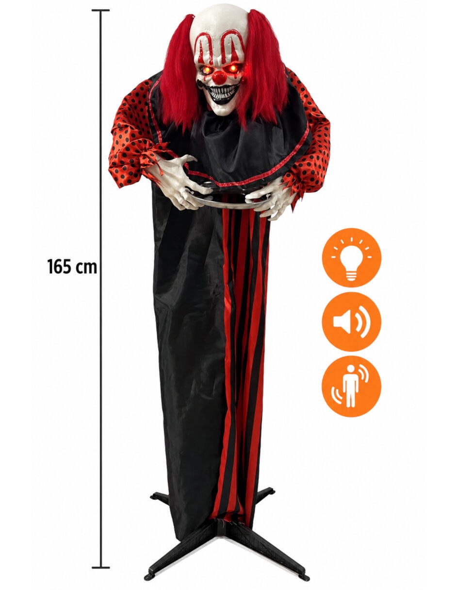 Figura decorativa de payaso halloween animatronic 4