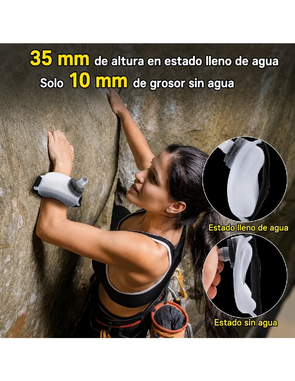 Botella de agua de plástico con tapa push pull 230 ml 4
