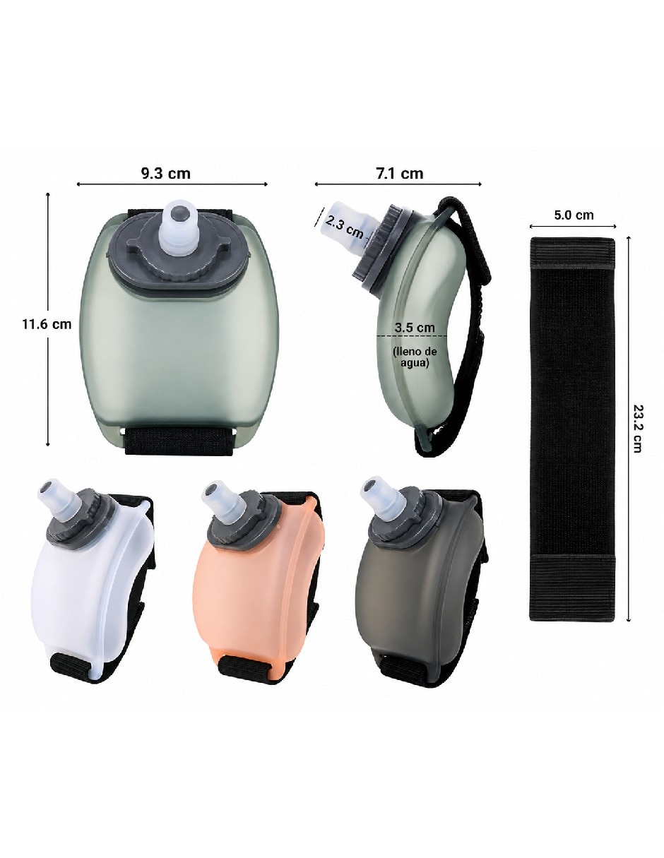 Botella de agua de plástico con tapa push pull 230 ml 5