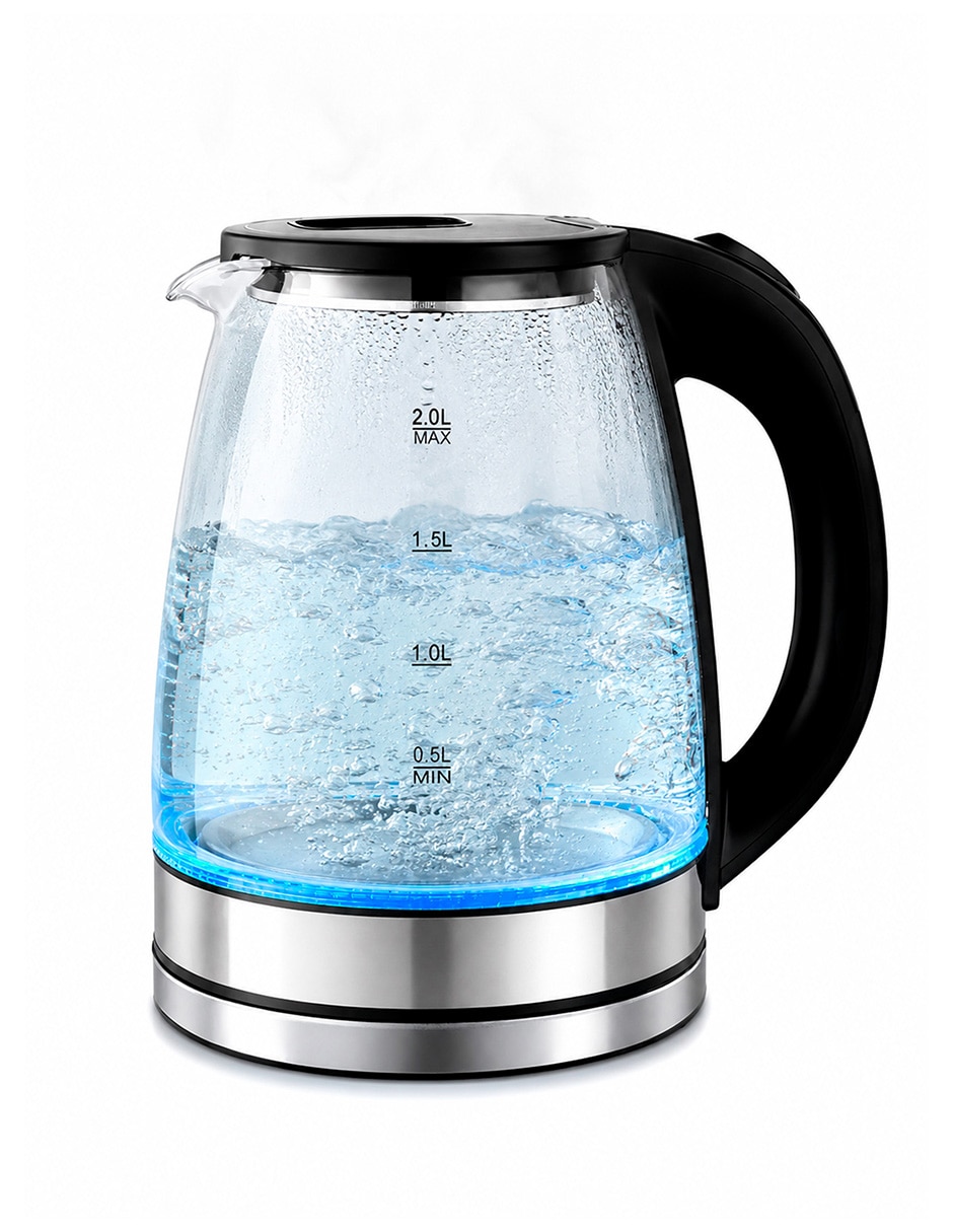 Tetera hervidora de vidrio borosilicato 6