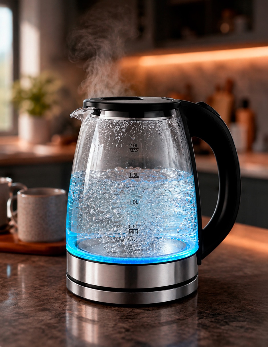 Tetera hervidora de vidrio borosilicato 3