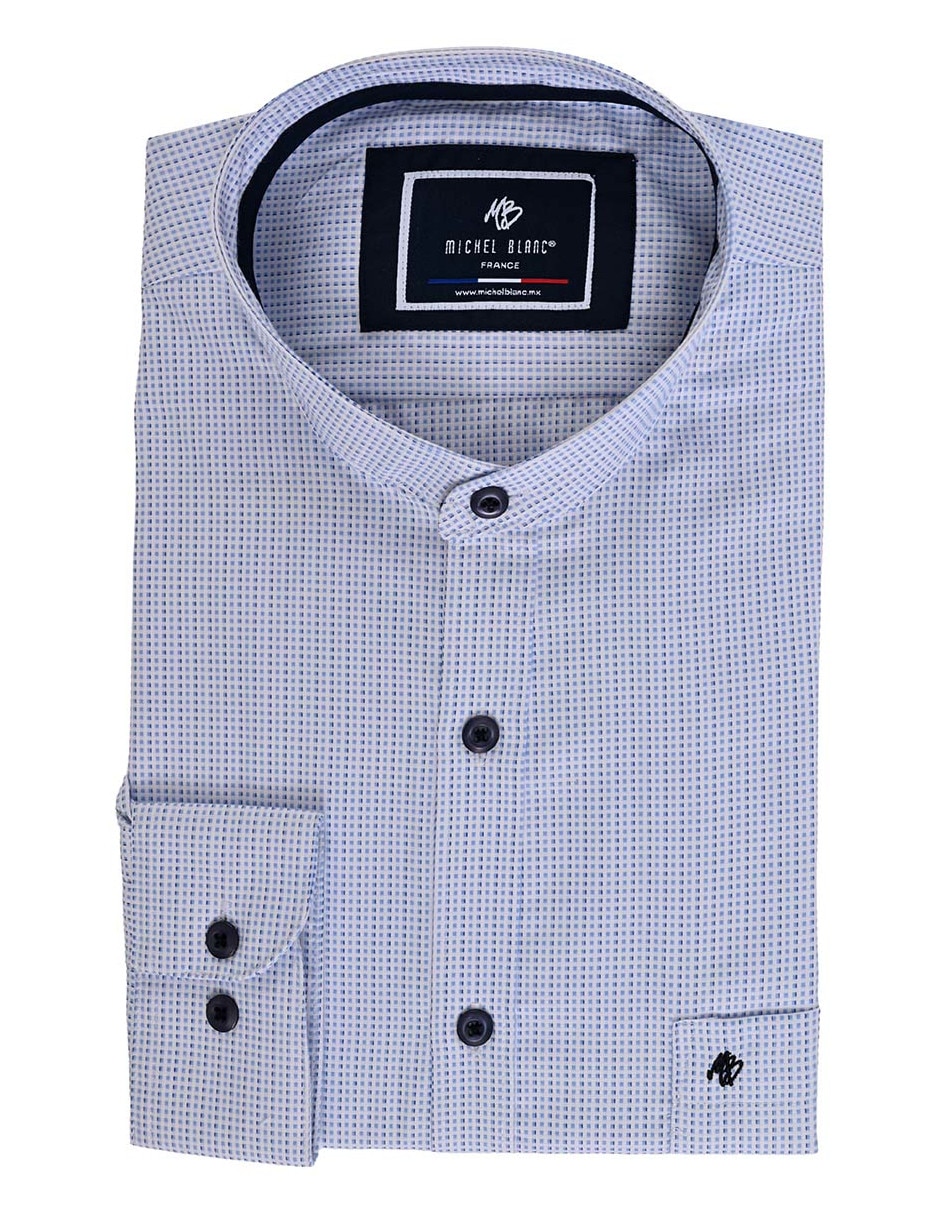 Camisa casual manga larga para hombre 6