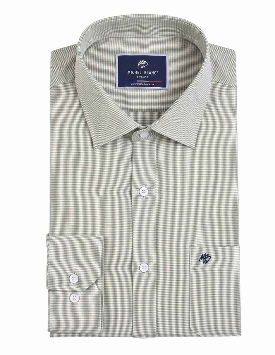 Camisa casual manga larga para hombre 2