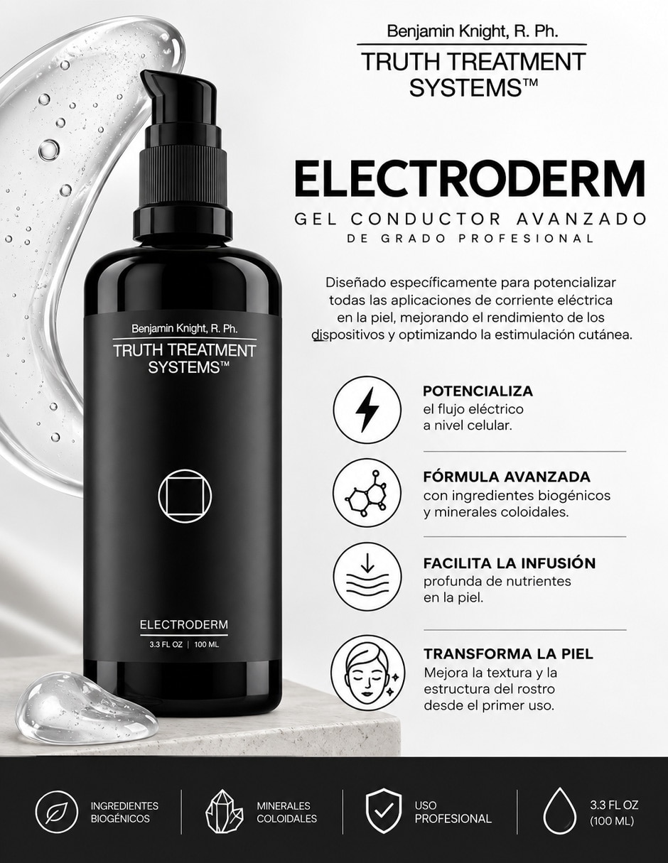 Tratamiento para rostro y cuerpo Electroderm Gel conductor antiedad