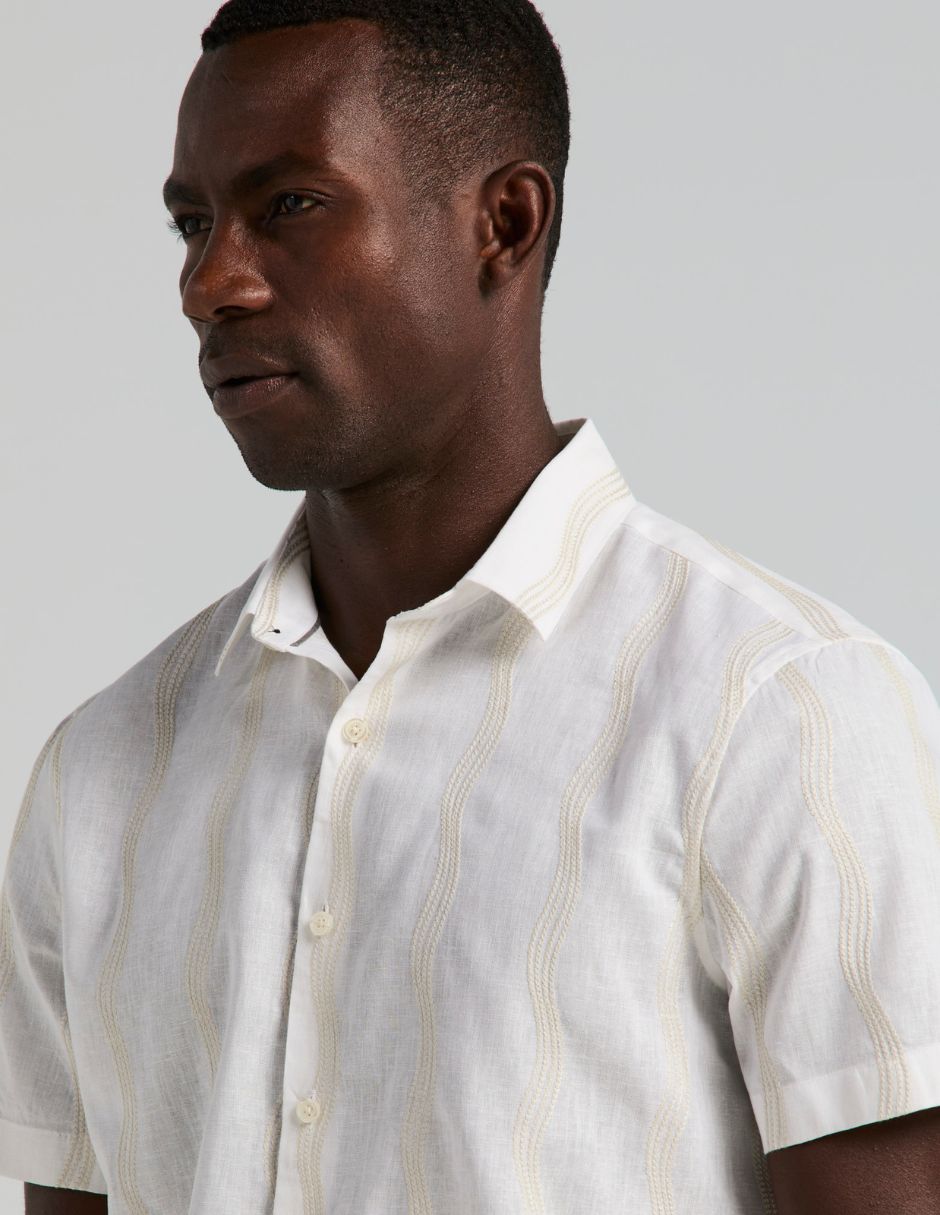 Camisa casual manga corta para hombre