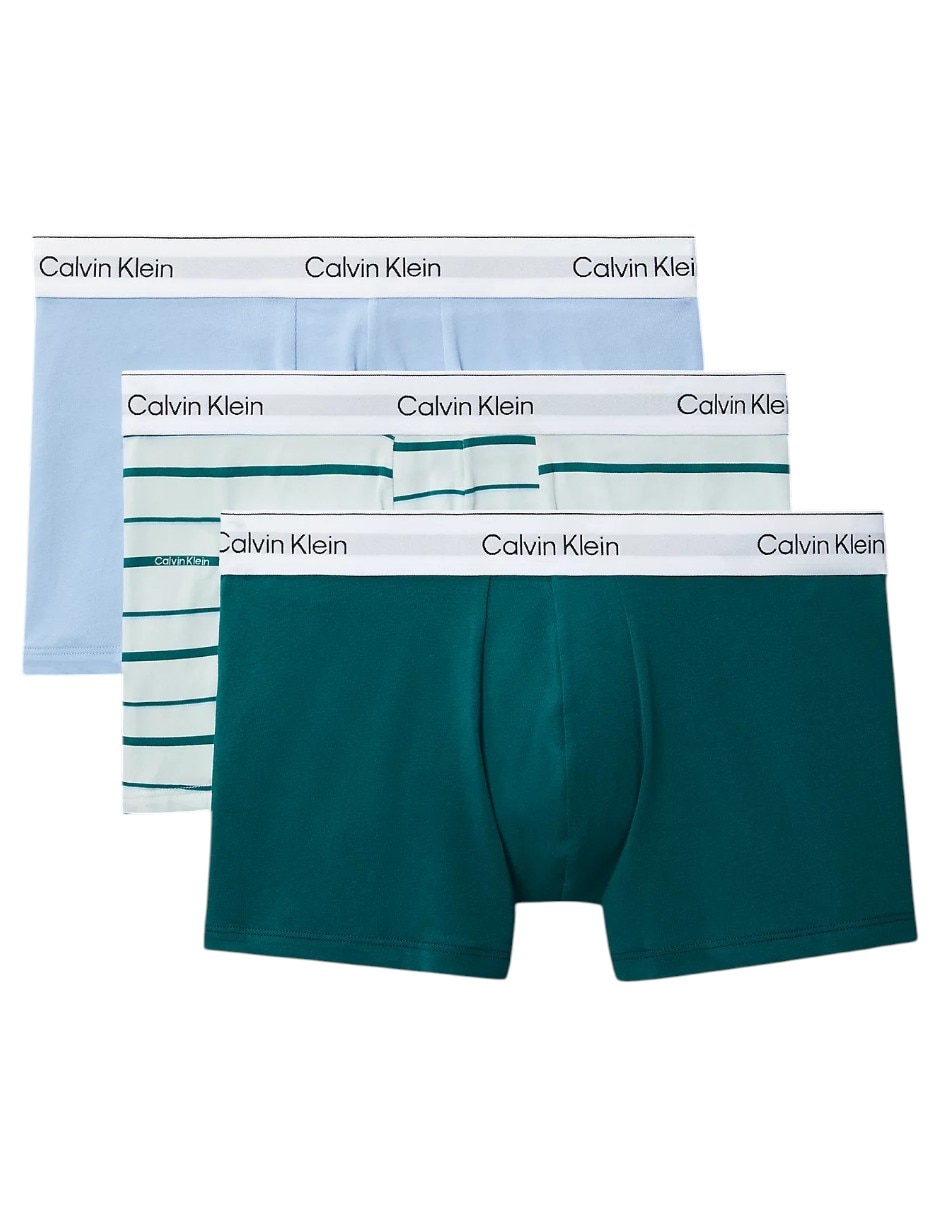 Bóxer trunk de algodón para hombre 3 piezas