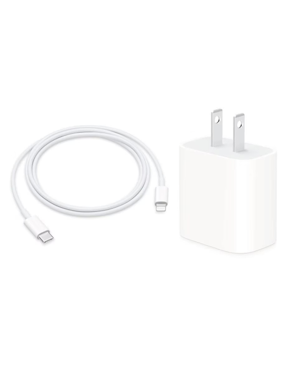 Cargador pared cargador 20w +cable usb c to lightning usb tipo c 20 w 5