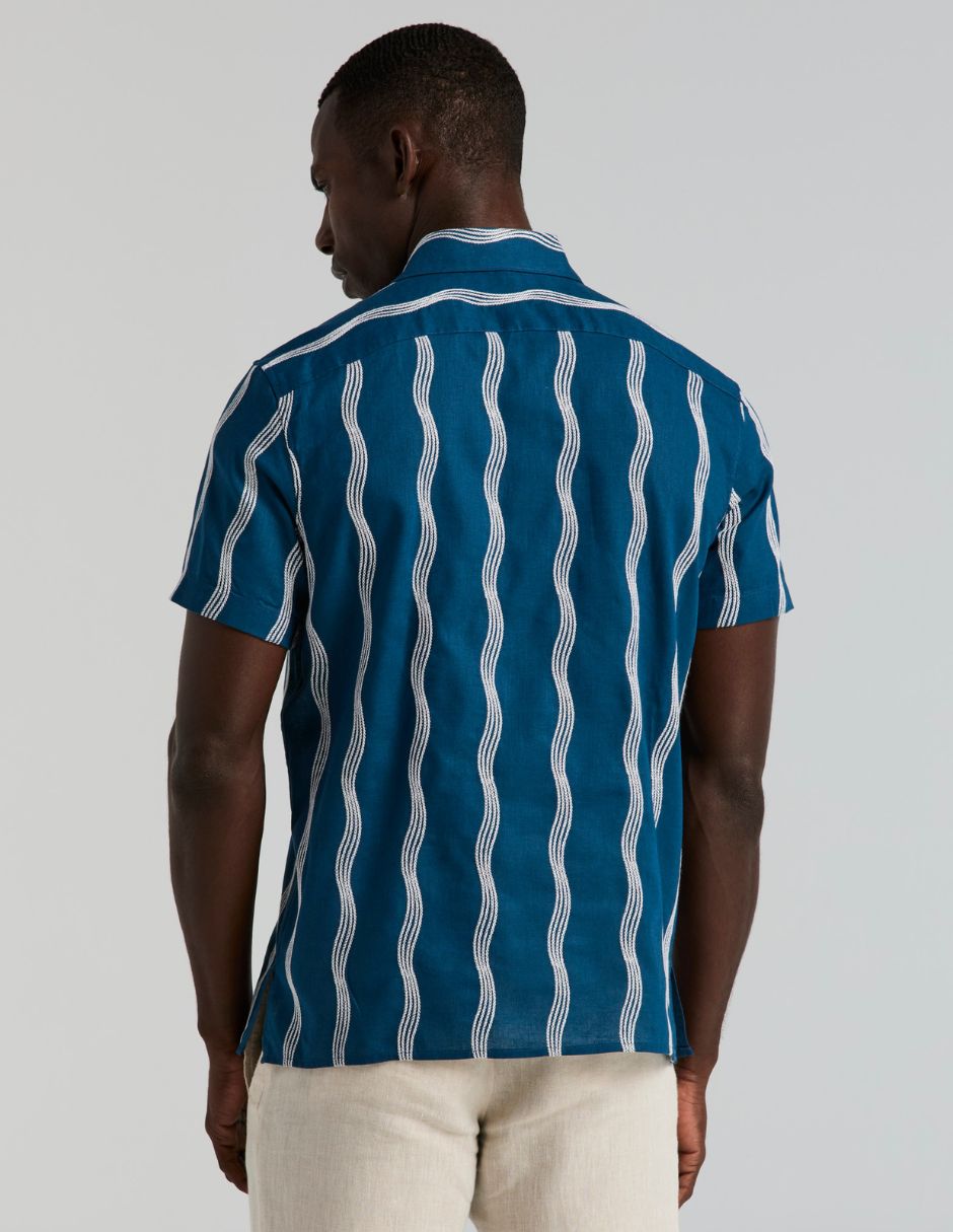 Camisa casual manga corta para hombre 5