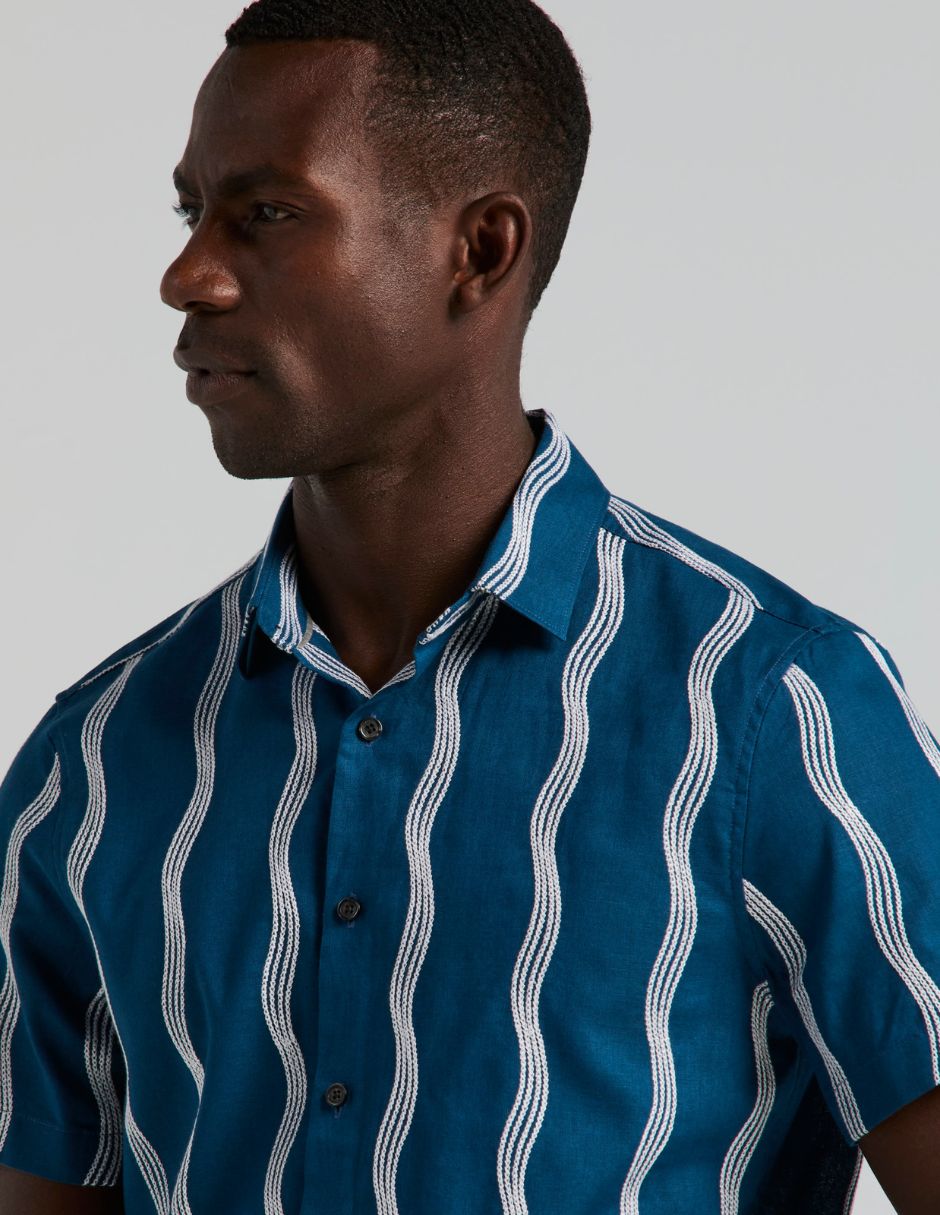 Camisa casual manga corta para hombre