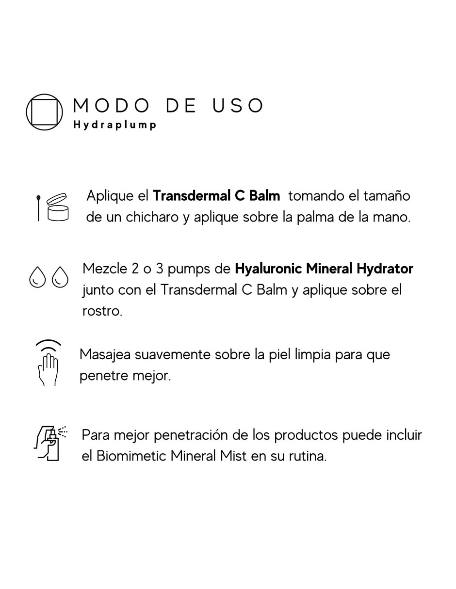 Tratamiento para rostro y cuerpo Hydraplump Duo hidratante facial
