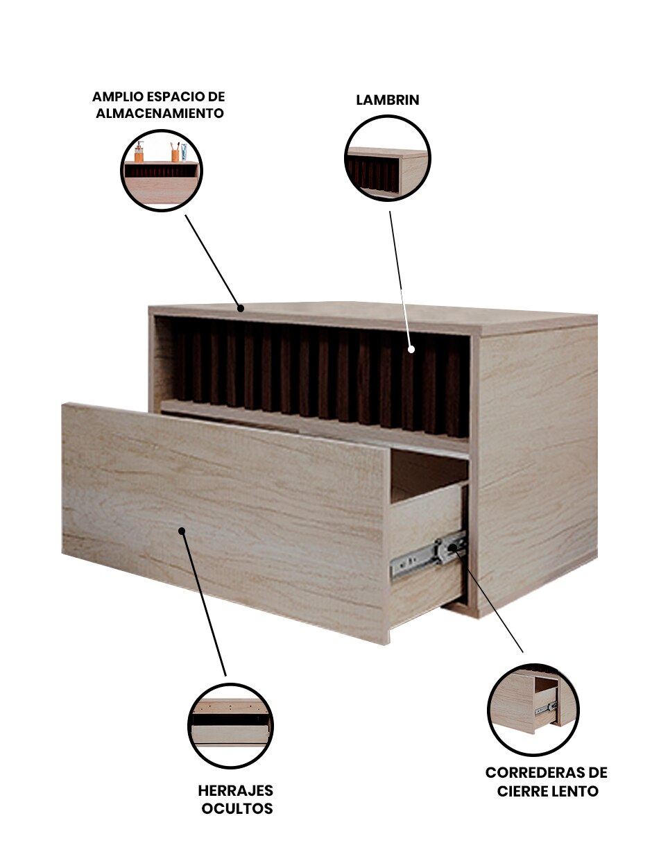 Gabinete armable mabel de mdf y melamina 2