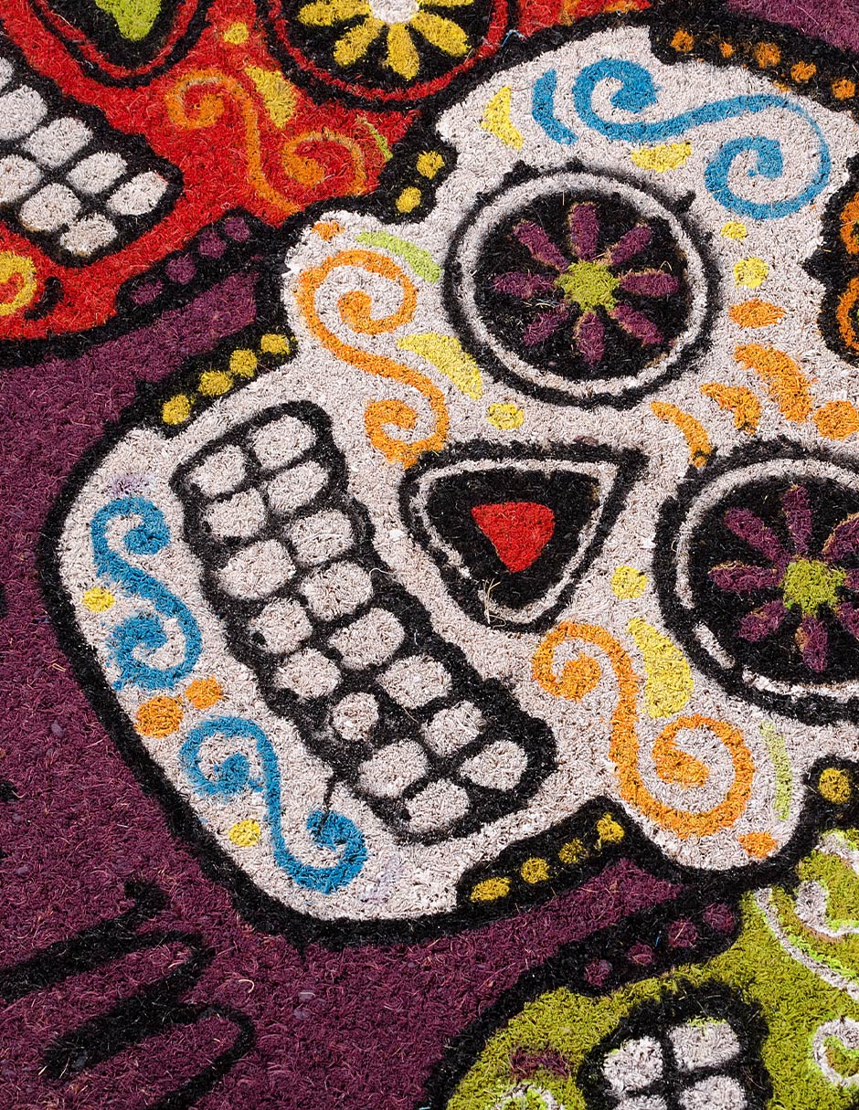 Tapete de entrada día de los muertos 3