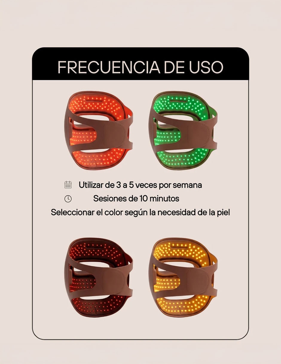 Máscara facial led 2