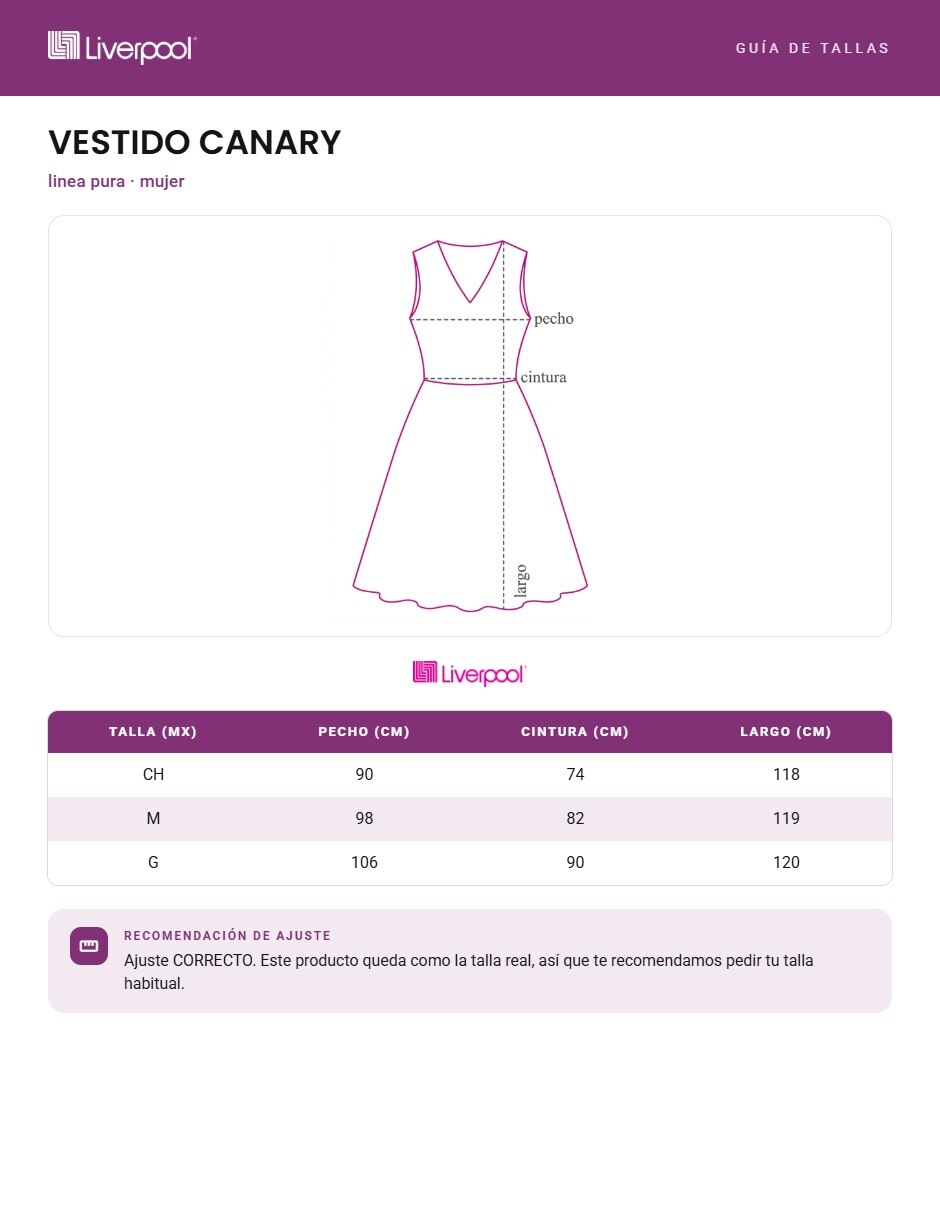 Vestido midi casual canary para mujer 9