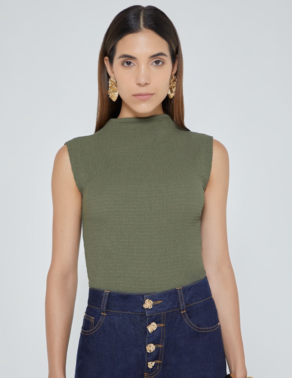 Blusa sin manga para mujer 1
