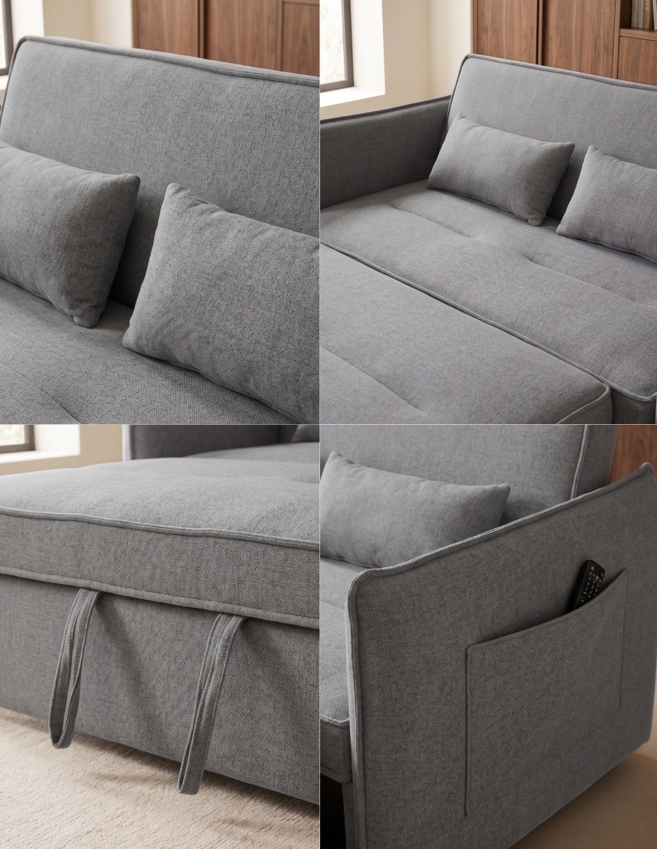 Sofá cama armable Jasper de poliéster 5